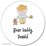 Sugar Cookie Gift Stickers - Little Boy